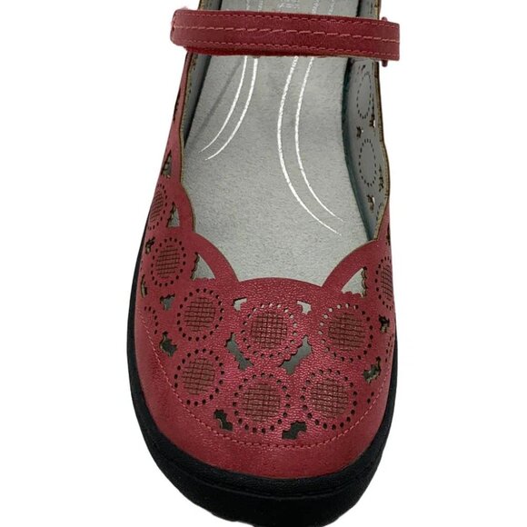 JBU by Jambu Red Anne Mary Janes/NIB/9.5M - Picture 3 of 14